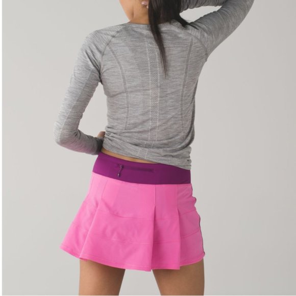 Lululemon Pace Rival Skirt II Pink Paradise/Regal Plum 6 - Picture 5 of 16